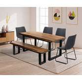 Estudio Furniture Millbrooke Live Edge Acacia Wood Dining Table