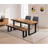 Estudio Furniture Millbrooke Live Edge Acacia Wood Dining Table