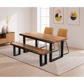 Estudio Furniture Millbrooke Live Edge Acacia Wood Dining Table