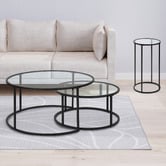 Estudio Furniture 3 Piece Coco Nesting Coffee &amp; Side Table Set