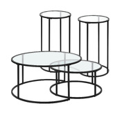 Estudio Furniture 4 Piece Coco Nesting Coffee &amp; Side Table Set