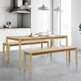 Estudio Furniture Hemingway Solid Ash Wood Dining Table