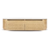Estudio Furniture Maybury Italian White Carrara Marble TV Unit