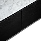Estudio Furniture Maybury Italian White Carrara Marble TV Unit