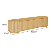 Estudio Furniture Orlaith 4 Door Entertainment Unit