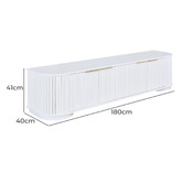 Estudio Furniture Orlaith 4 Door Entertainment Unit