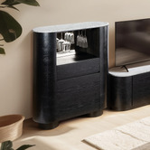 Estudio Furniture Maybury Carrara Marble Wine Cabinet