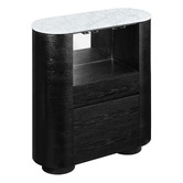 Estudio Furniture Maybury Carrara Marble Wine Cabinet