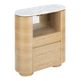 Estudio Furniture Maybury Carrara Marble Wine Cabinet