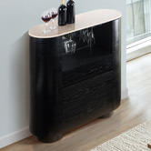 Estudio Furniture Maybury Turkish Rose Marble Wine Cabinet
