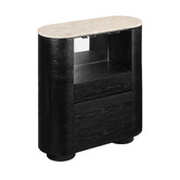 Estudio Furniture Maybury Turkish Rose Marble Wine Cabinet