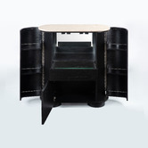Estudio Furniture Maybury Turkish Rose Marble Wine Cabinet
