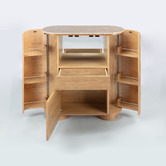 Estudio Furniture Maybury Turkish Rose Marble Wine Cabinet