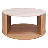 Estudio Furniture Villeneuve Travertine-Look Coffee Table