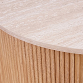 Estudio Furniture Villeneuve Travertine-Look Coffee Table