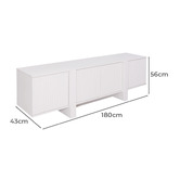 Estudio Furniture Flynn 4 Door Entertainment Unit