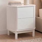 Estudio Furniture Villeneuve 2 Drawer Bedside Table