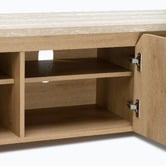 Estudio Furniture 180cm Tivoli 4-Door Travertine-Look Entertainment Unit
