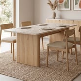 Estudio Furniture Tivoli Travertine-Look Dining Table