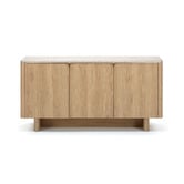 Estudio Furniture Tivoli 3 Door Travertine-Look Sideboard