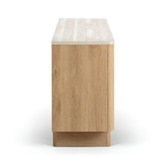 Estudio Furniture Tivoli 3 Door Travertine-Look Sideboard