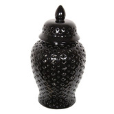 Home Accents Black Moroccan Temple Jar