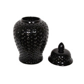 Home Accents Black Moroccan Temple Jar