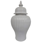 Home Accents White Ripple Ruby Dolomite Urn