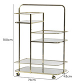 Home Accents Gold Kinsley Bar Cart