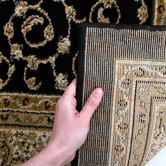 Network Rugs Samatra Traditional Persian Style Black Ivory Rug