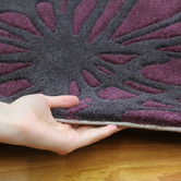 Network Rugs Stunning Aubergine Tufted Rug