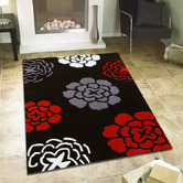 Network Rugs Black Tufted Rug