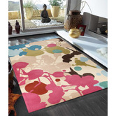 Network Rugs Paint Splatter Brown Tufted Rug