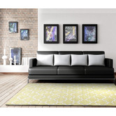 Network Rugs Soft Yellow Lattice Acrylic Rug