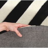 Network Rugs Round Monochrome Chevron Rug