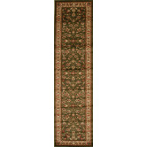 Network Rugs Samatra Traditional Persian Style Green Ivory Rug