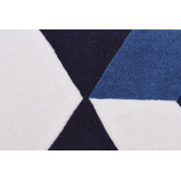 Network Rugs Cube Design Navy/White Rug
