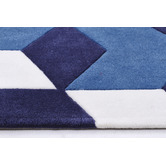 Network Rugs Cube Design Navy/White Rug