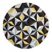Network Rugs Crystal Designer Wool Blue Rug