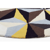 Network Rugs Crystal Designer Wool Blue Rug