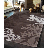 Network Rugs Silhouette Vine And Leaf Rug Brown