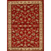 Network Rugs Samatra Traditional Persian Style Red Ivory Rug