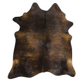 Network Rugs Dark Brown Cow Hide Rug