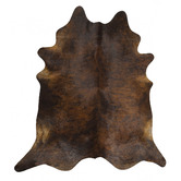 Network Rugs Dark Brown Cow Hide Rug