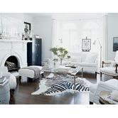 Network Rugs Zebra Cow Hide Rug