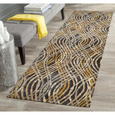 Network Rugs Charcoal Klein Luxury Rug Runner