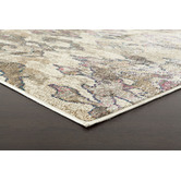 Network Rugs Cassie Pink, Gold &amp; Violet Heat Set Polypropylene &amp; Art Silk Rug