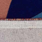Network Rugs Prism Designer Wool Rust Blue Navy Rug