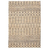 Network Rugs Safavid Natural &amp; Black Woven Jute Rug