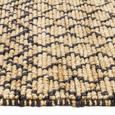 Network Rugs Safavid Natural &amp; Black Woven Jute Rug